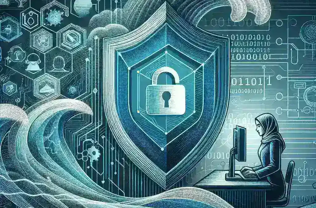 "Infographic illustrating new regulations by Kominfo to strengthen data protection measures for operators in Indonesia."